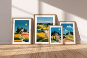 Colorful Countryside Illustration, a Decorative Illustration by Housui Patterns (Thumbnail 7 of 12)