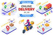 Online Internet Shopping Delivery, a Food Illustration by TAlex (Thumbnail 1 of 6)