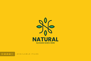 Natural Simple Mascot Logo, a Branding & Logo Template by ivan_artnivora