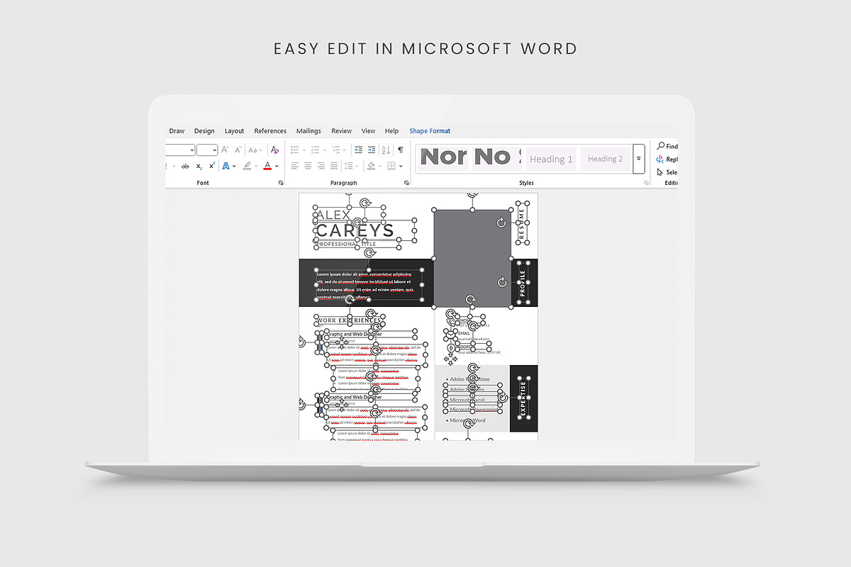 Clean Resume/CV | Word & Canva preview 6