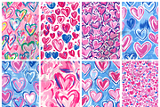 Heart Seamless Digital Paper, a Pattern Graphic by Paper & Pattern Studio (Thumbnail 2 of 8)