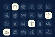 Monument Icon Art Set, an Outline Icon by Prosymbols (Thumbnail 7 of 8)