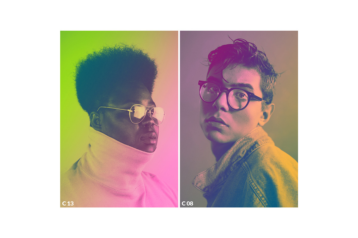 50 Gradient Duotone Effects, an Action Add-On by Mint Actions (Photo 4 of 12)