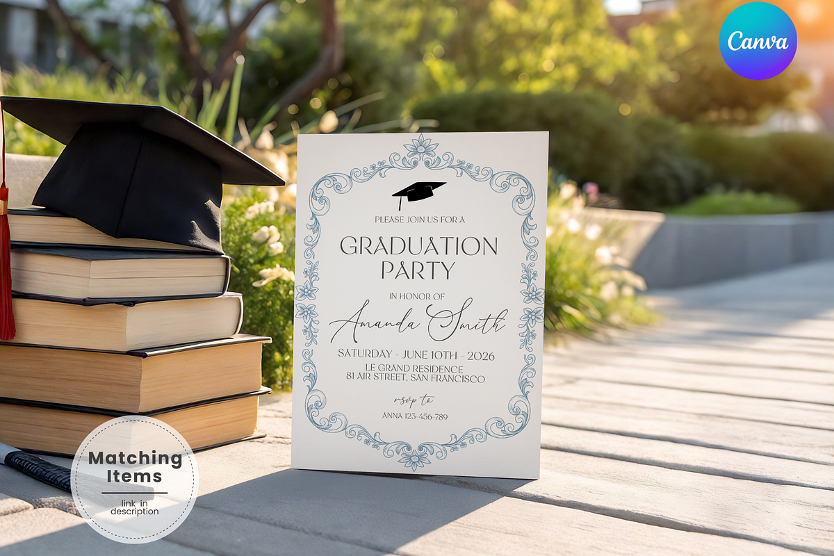 Formal College Grad Announcement, an Invitation Template by Digital_Mind (Photo 1 of 3)