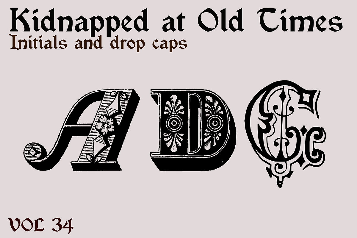 Kidnapped at Old Times 34,, a Blackletter Font by Intellecta Design (Photo 1 of 5)