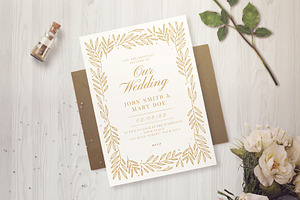 Botanical Wedding Invitation