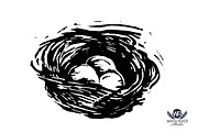 Feathered Friends Linocuts, an Illustration by WhiteRiverStudio (Thumbnail 6 of 10)