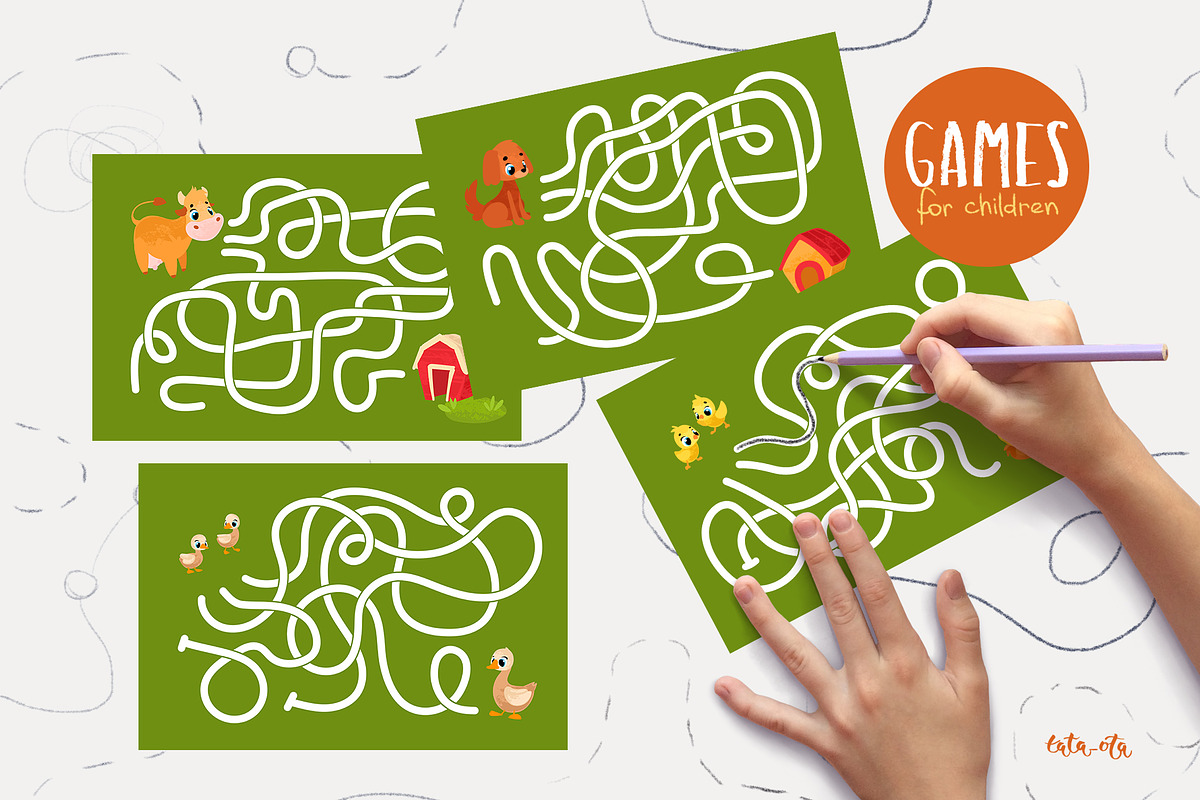 Games for children, an Animal Illustration by tata_ota (Photo 2 of 5)