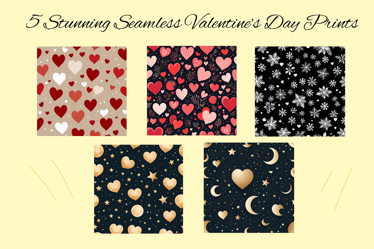 Valentine’s Day Seamless Patterns, a Pattern Graphic by Print Haven (Photo 1 of 6)