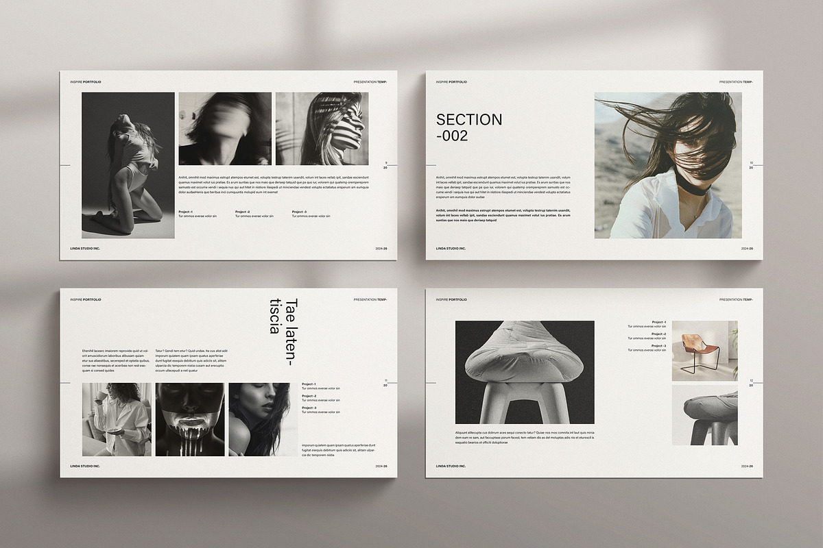 Minimal Portfolio Presentation, a Presentation Template by TemplatesForest