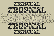 Glass Water - Tropical Font, a Font by HeyFonts (Thumbnail 8 of 14)