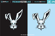 Rabbit Head Logo, a Branding & Logo Template by pixelogan (Thumbnail 2 of 3)