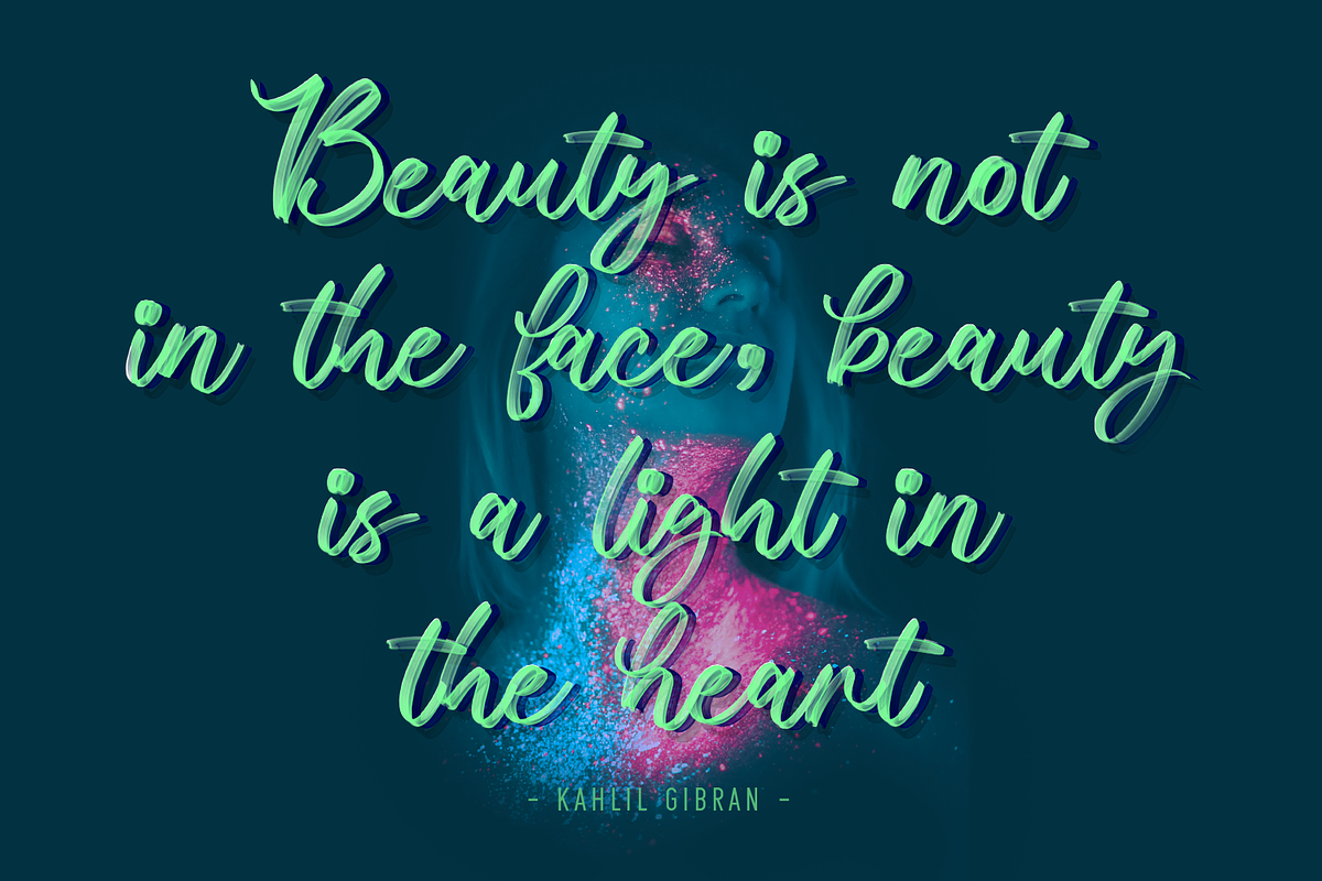 Raskala Brenda, a Script Font by Creative Keelik (Photo 5 of 8)