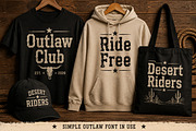 Simple Outlaw, a Serif Font by Wow Magic (Thumbnail 5 of 5)