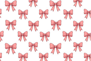 Pattern featuring pink bows on a, an Arts & Entertainment Photo by ZinetroN