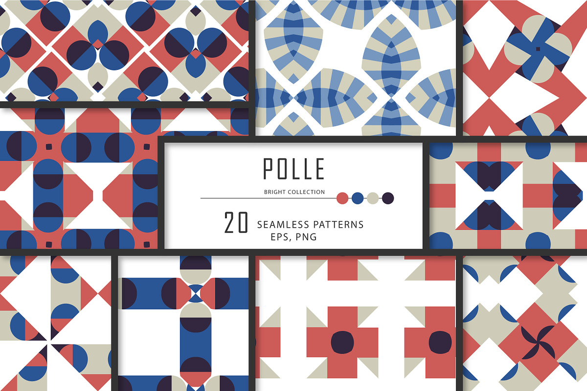 POLLE geometric seamless patterns., a Pattern Graphic by Peolla