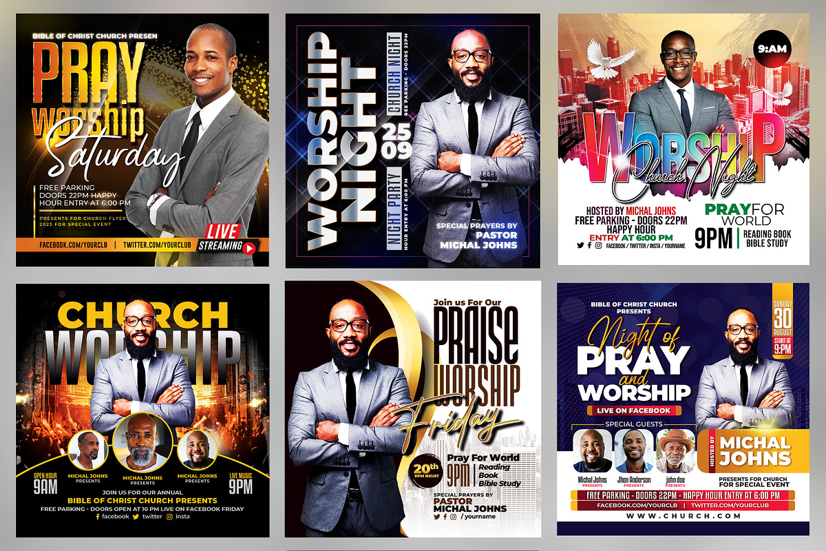 150+ Church Flyers Bundle, a Flyer Template by AfzaalGraphics (Photo 13 of 18)