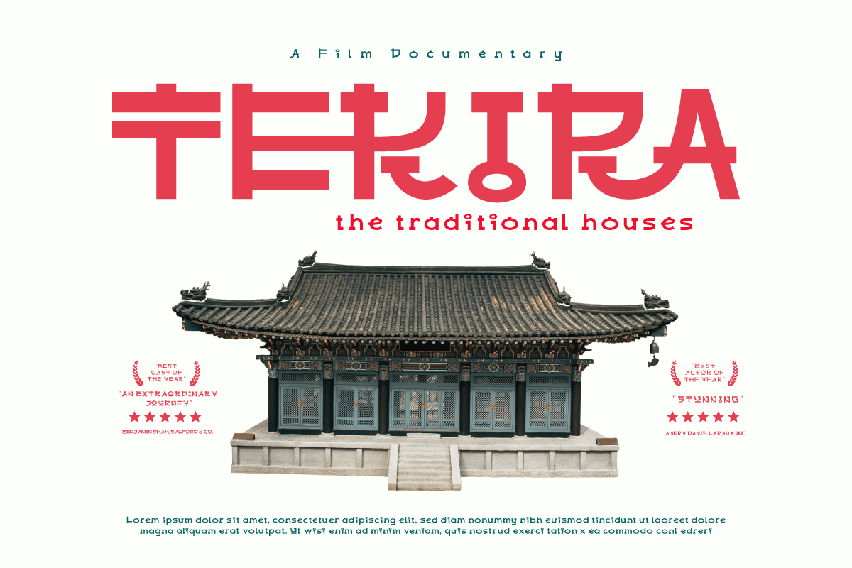 Raboan - Korean Style Font, a Sans Serif Font by twinstd (Photo 7 of 10)