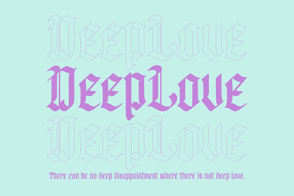 Milltown, a Blackletter Font by Vintage Division (Photo 3 of 10)