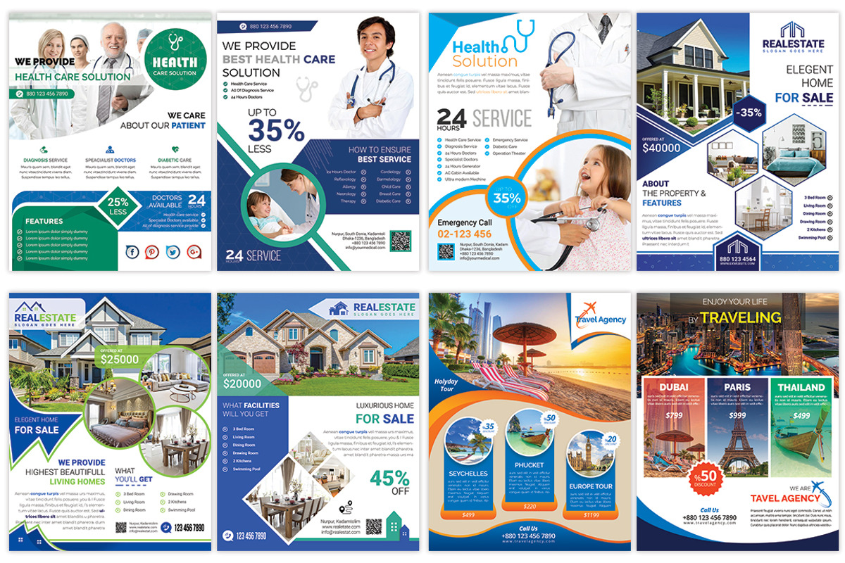 120 Business Flyers Bundle 99% OFF, a Flyer Template by Imagine Design Studio (Photo 17 of 17)