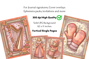 Christmas Ephemera Junk Journal Kit, a Seasonal Illustration by Print Haven Mochi Vintage (Thumbnail 7 of 11)