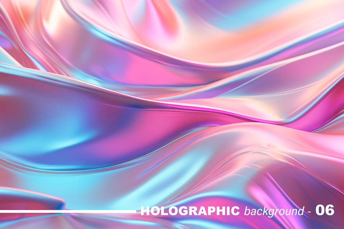 Iridescent Holographic Backgrounds, a Background Graphic by tatiankaart (Photo 7 of 16)