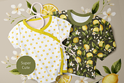 Lemon Watercolor Floral Bundle, a Decorative Illustration by Red Ink (Thumbnail 6 of 7)