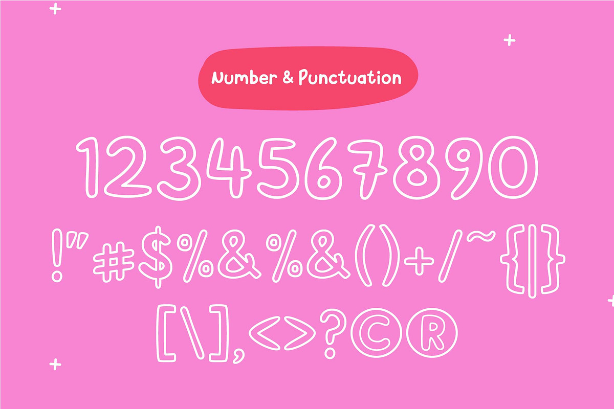Plumsy – Outline Handwriting Font, a Handwritten Font by Huge Dream Studio (Photo 4 of 8)