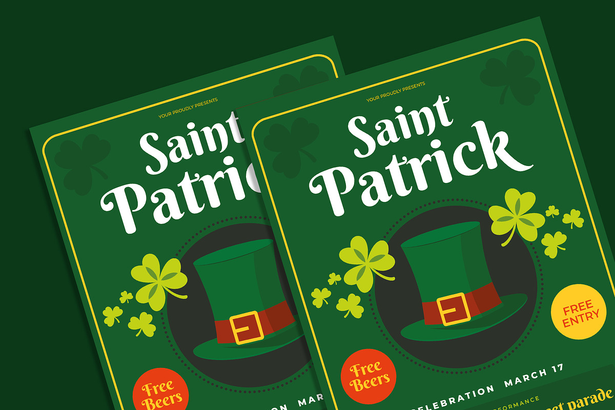 Saint Patrick flyer, a Flyer Template by AdamHasan (Photo 3 of 3)
