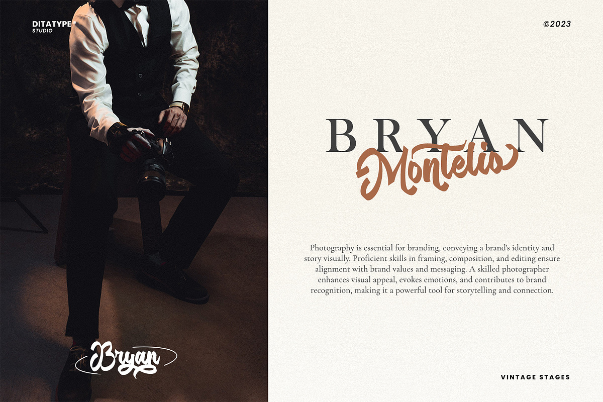 Vintage Stages, a Script Font by Ditatype (Photo 5 of 11)