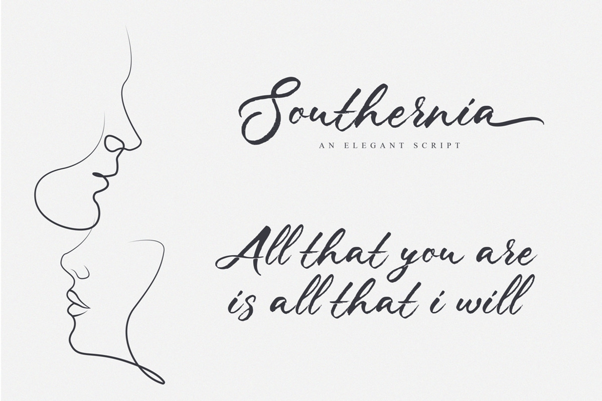 Southernia, a Script Font by Debut Studio (Photo 7 of 8)