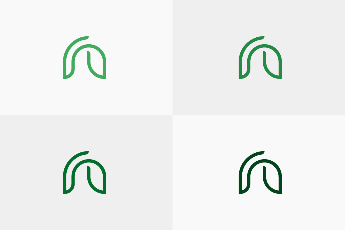 Modern Organic Line N Letter Logo preview 4