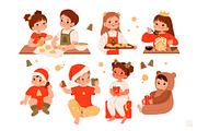 Christmas Kids Clipart, a Person Illustration by vik.stock (Thumbnail 2 of 5)
