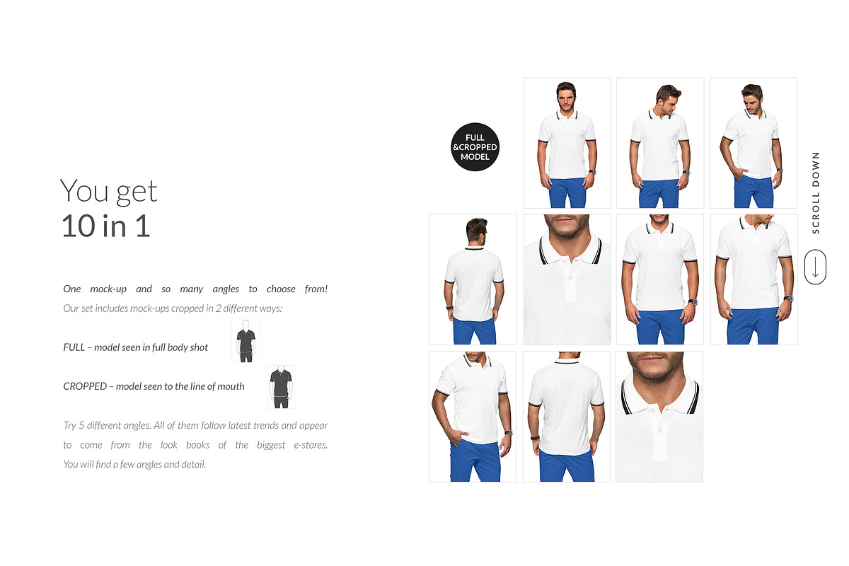 Men Polo Shirt Mockups Set FREE DEMO, a Books & Magazine Mockup by Apparel_Mockups (Photo 9 of 25)