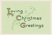 Vintage Christmas Lettering #1, a Seasonal Illustration by JoshuaRed Design (Thumbnail 7 of 8)