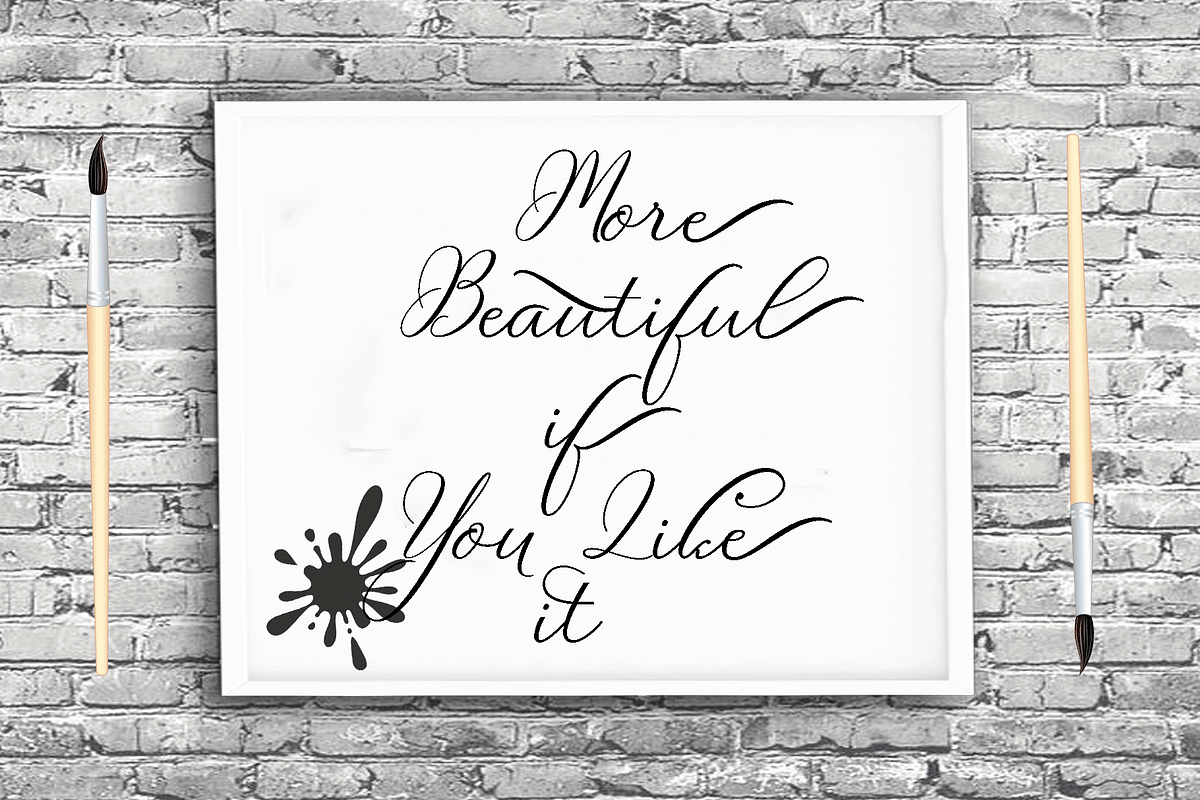 Lovelyou, a Script Font by Deniz86 (Photo 5 of 8)