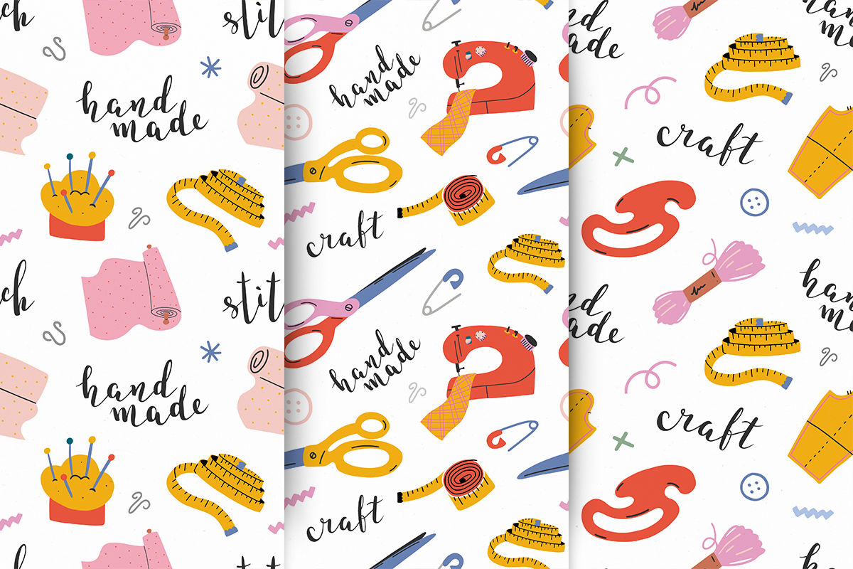 Craft tools and sewing illustrations, an Illustration by Fave Brush (Photo 3 of 6)