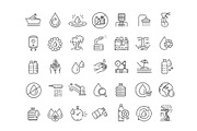 Water line icons set, an Object Illustration by Tettygreen (Thumbnail 2 of 3)