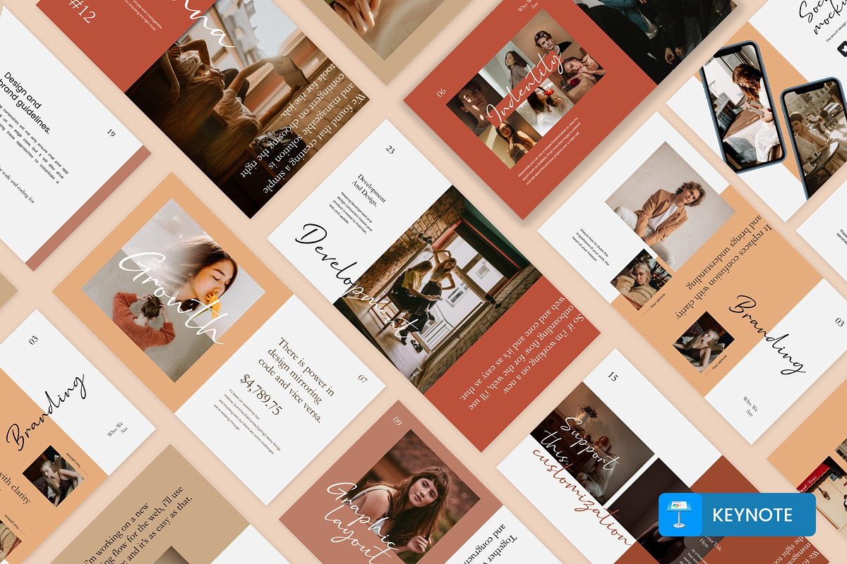 Sienna Keynote Template, a Presentation Template by Visualin.std (Photo 1 of 5)