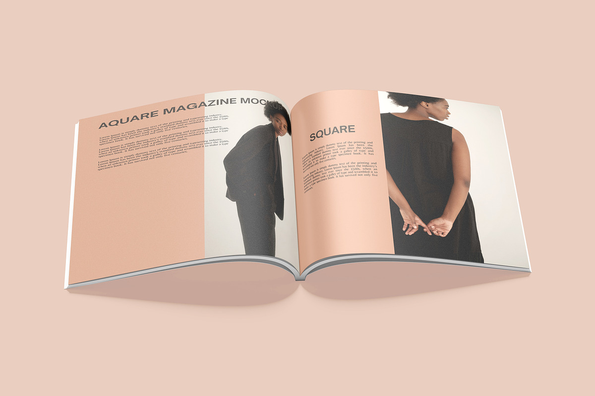 Square Magazine Mockup, a Print Template by safrizalstudio (Photo 5 of 7)