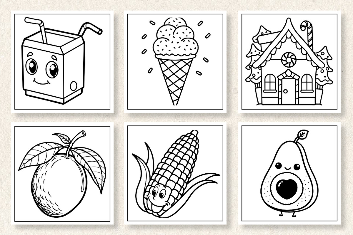 Food Drinks & Sweets Coloring Book, a Photo by Wow Magic (Photo 3 of 3)