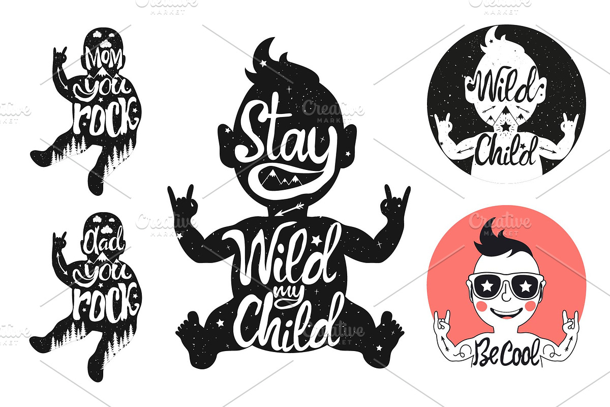 Wild Baby Child 19 prints set, an Illustration by JULYMILKS (Photo 1 of 4)