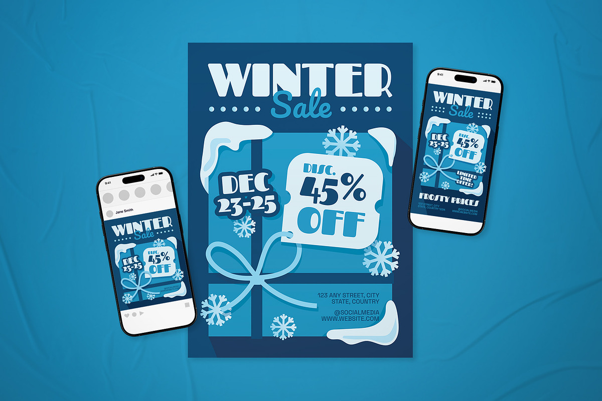 Winter Sale Promotion Flyer Set, a Flyer Template by The Good Store (Photo 1 of 2)
