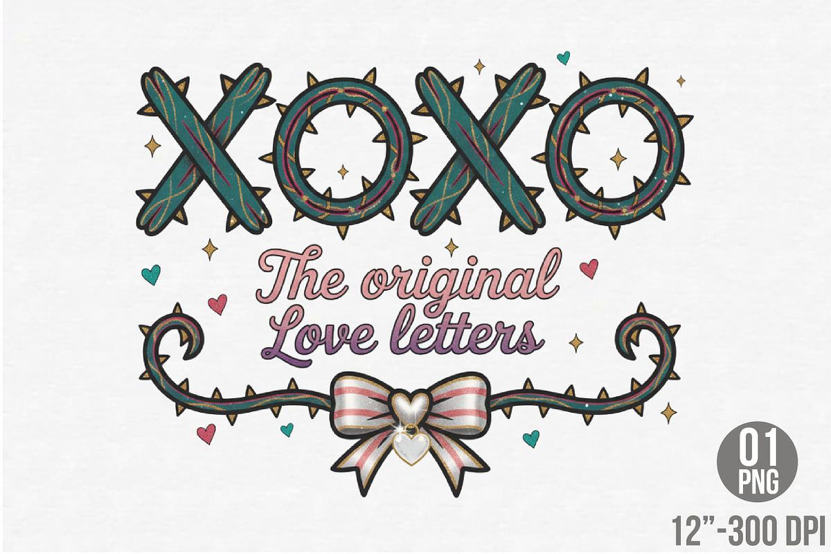 Christian Valentines Png, XOXO Love, an Illustration by Designking (Photo 1 of 6)