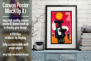Canvas Poster Mock Up V1, a Print Template by Pixel Place (Thumbnail 1 of 6)