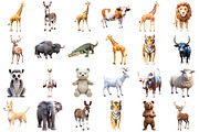 3D Animal Png, an Illustration by Forhadx5 (Thumbnail 3 of 9)