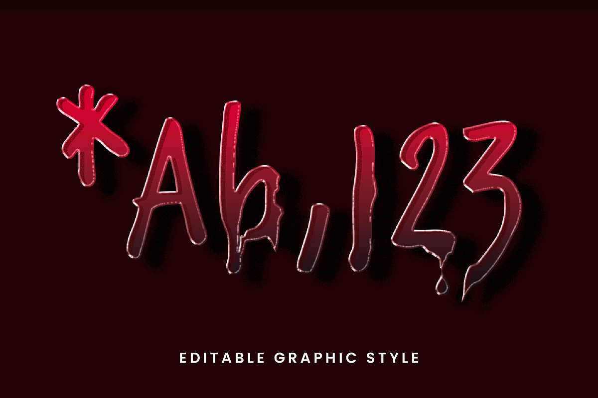 Dripping Blood Text Effect preview 2