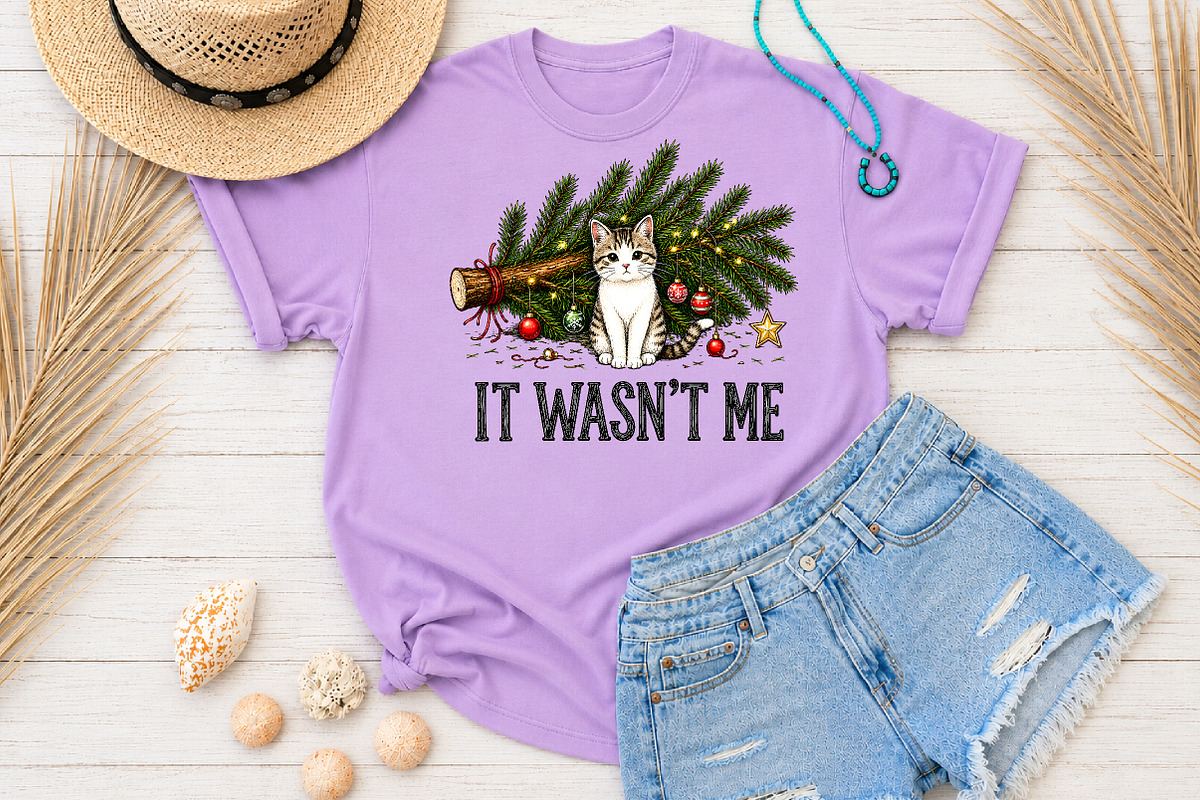 It Wasn't Me Funny Christmas PNG, a Seasonal Illustration by Rose Art (Photo 4 of 4)