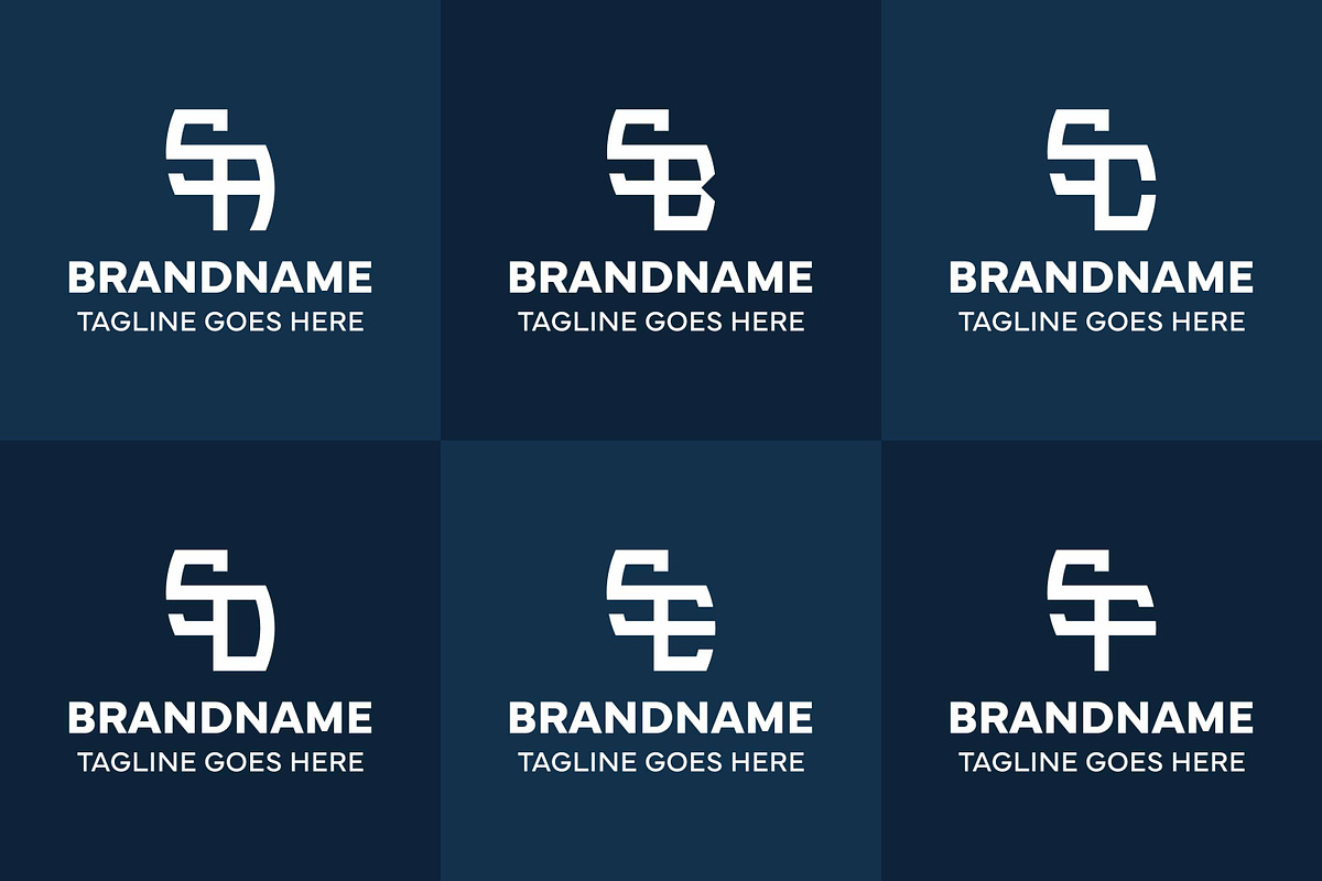 Letters SA SB SC SD SE SF Logo, a Branding & Logo Template by Pray Art Design Studio (Photo 2 of 2)