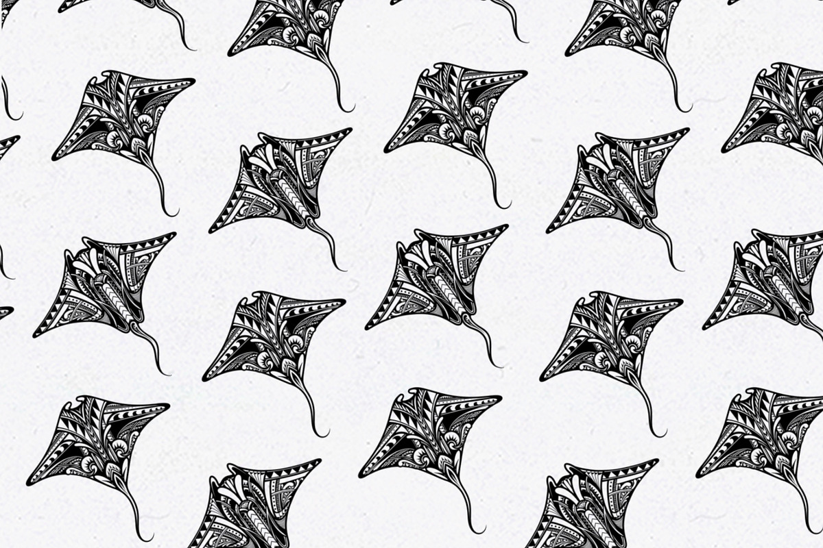 Tribal Pattern Manta Ray Sea Animal, an Animal Illustration by Membara Graphic (Photo 5 of 5)